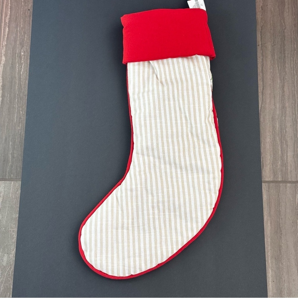 NEW Anthropologie Marlise Christmas Naughty or Nice Stocking NWT - Picture 9 of 10
